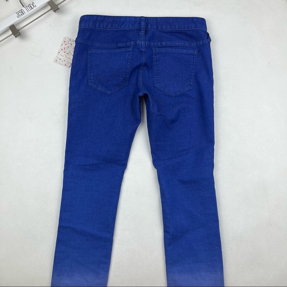 Free People Electric Blue Ombre Skinny Jeans - Picture 2 of 9